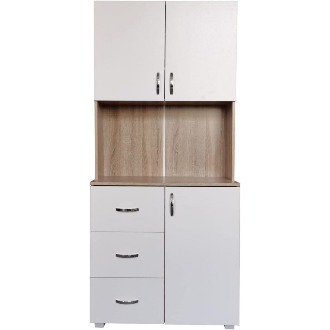 Wohnschrank HTI-Line Kuchenbuffet Blanca Kuchenschrank Hochschrank natur