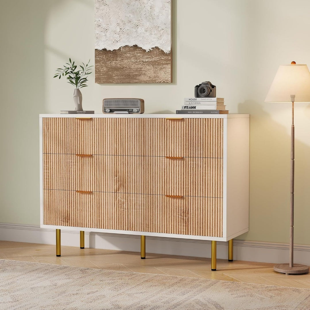Sideboard natur mit Schubladen drehbar