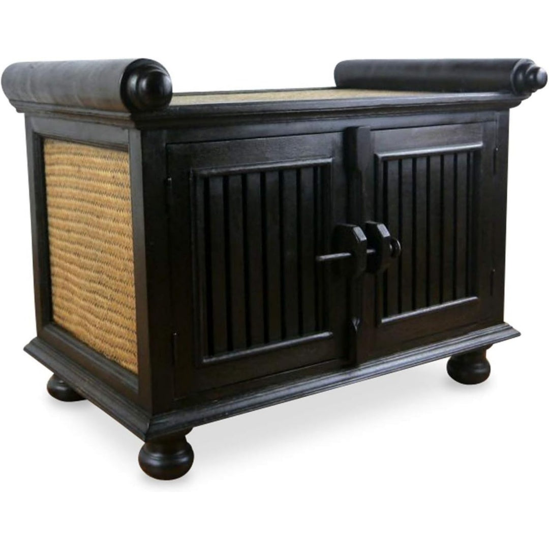 Sideboard mit Tueren mit Stauraum creme