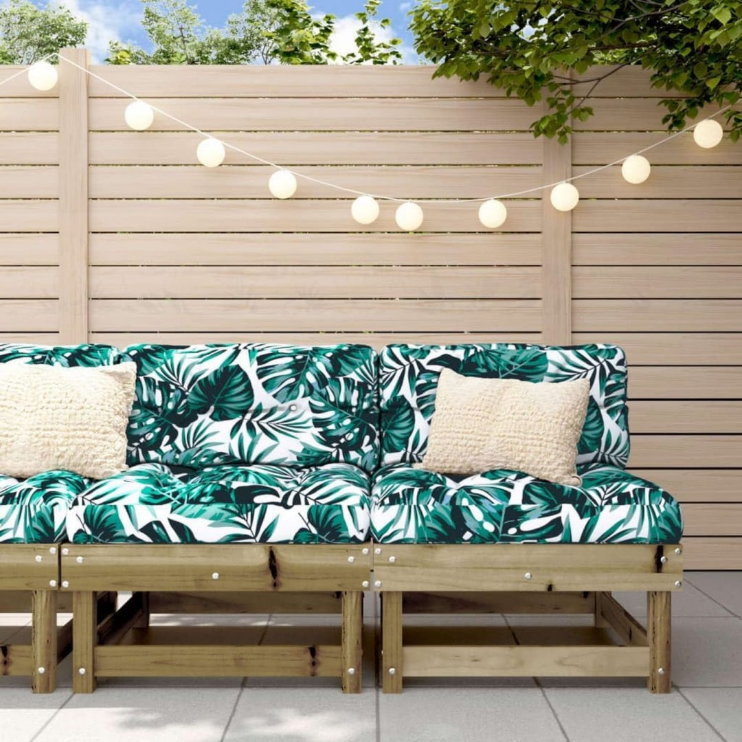 Polstersofa mit Tueren aus Massivholz natur