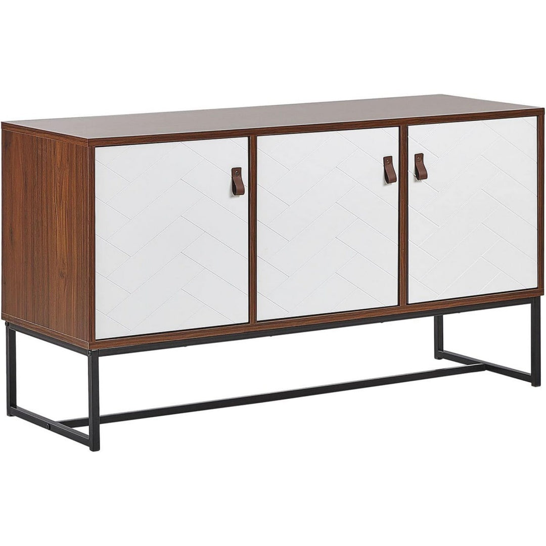Wohnschrank weiss mit Schubladen mit Stauraum