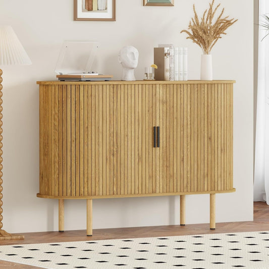 Sideboard eiche mit Schiebetueren hoehenverstellbar