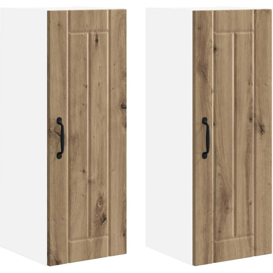 Hochschrank mit Schiebetueren mit Tueren eiche