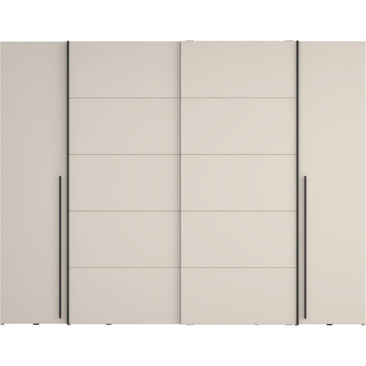 Hochschrank mit Tueren drehbar beige