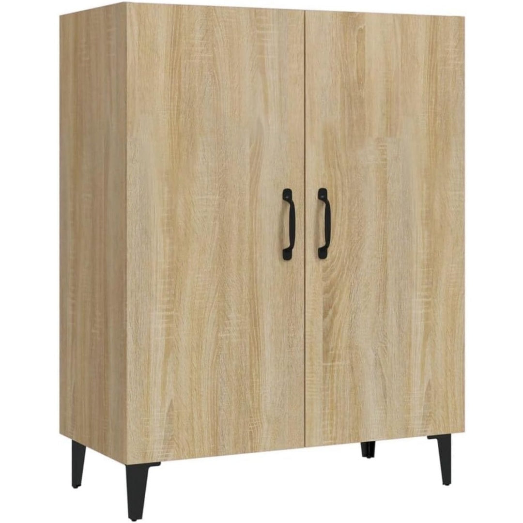 Wohnschrank eiche mit Stoffbezug