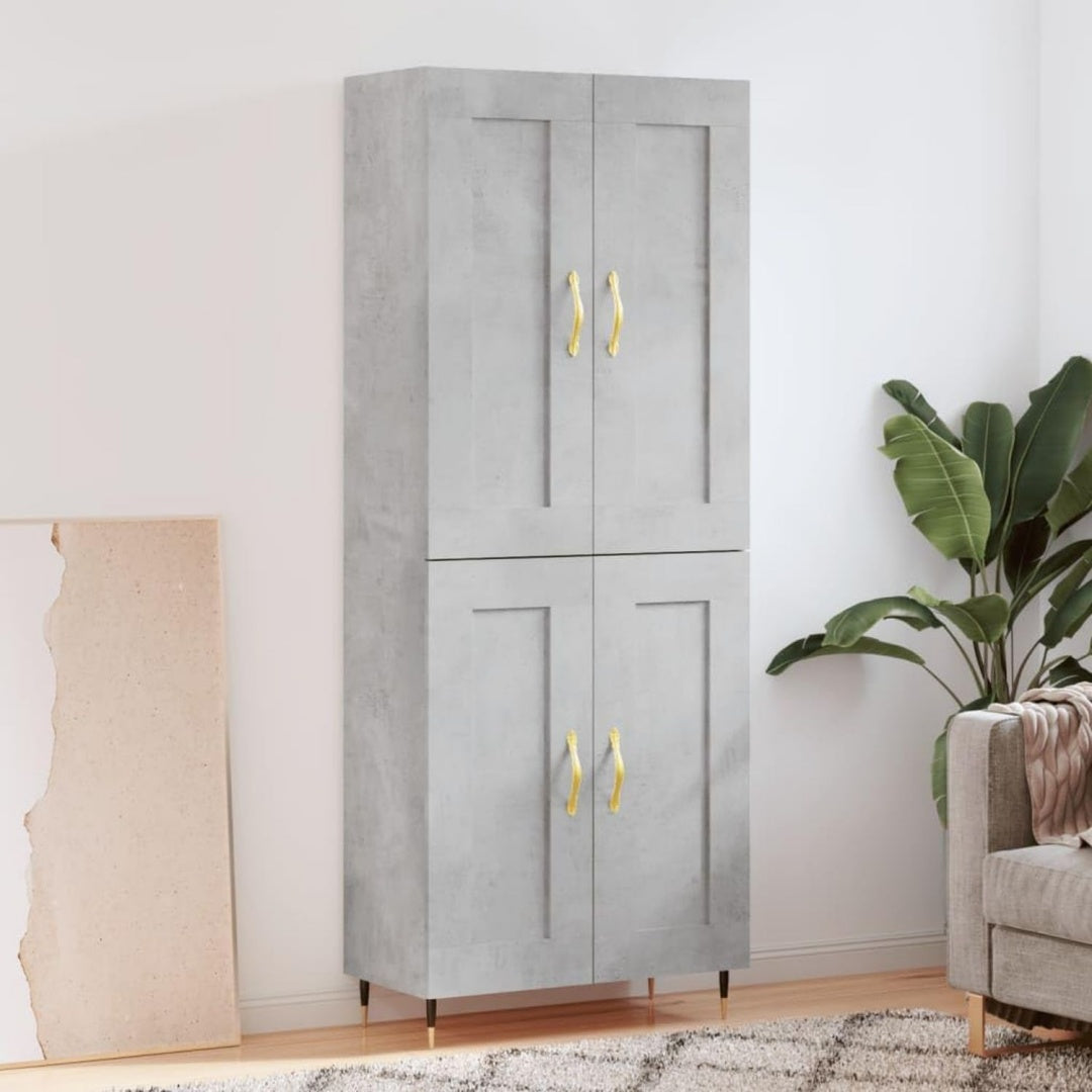 Sideboard mit Stauraum mit Metallgestell grau