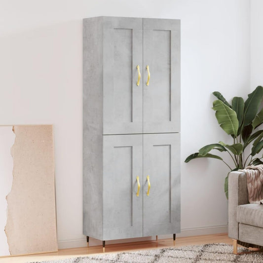 Sideboard mit Stauraum mit Metallgestell grau