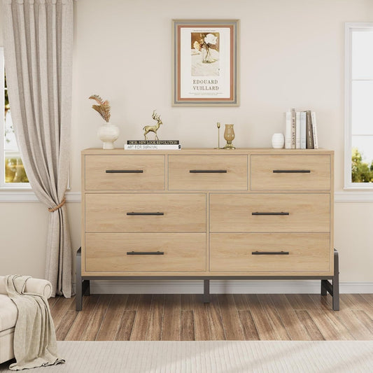 Sideboard mit Schubladen aus MDF schwarz