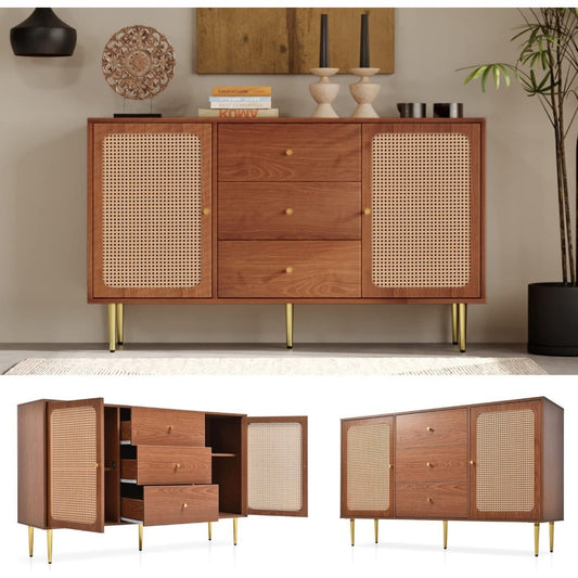 Sideboard mit Schubladen mit Tueren nussbaum