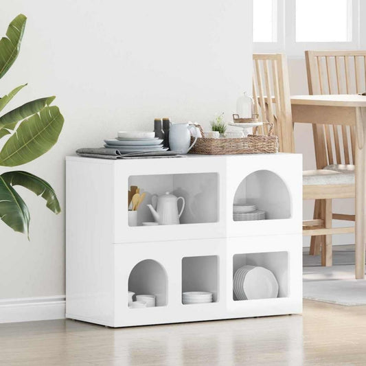 Sideboard eiche mit Tueren mit Ablagen