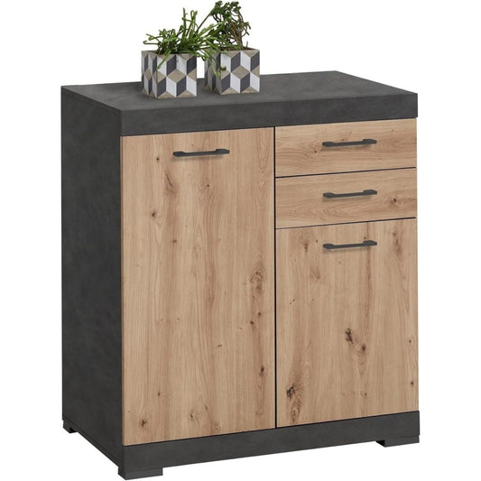 Wohnschrank mobelando Kommode >Bristol Matera-Artisan Eiche eiche